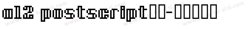 a12 postscript字体字体转换
